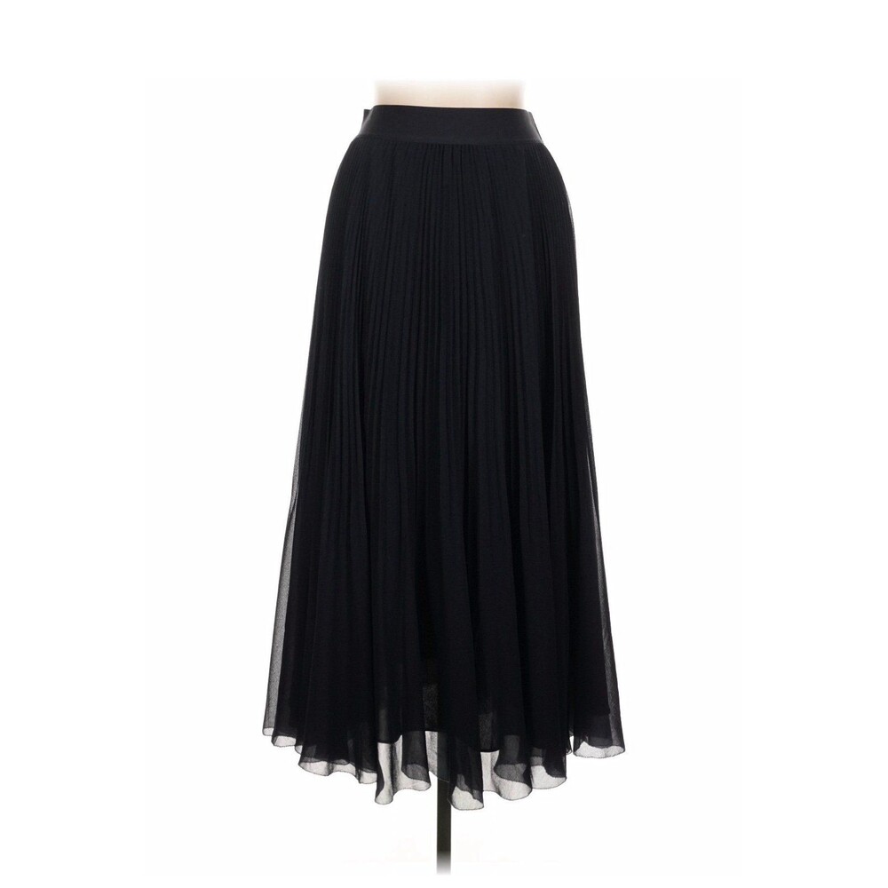 NWOT Aritzia Wilfred Twirl Skirt in Dark Navy Blue Size L